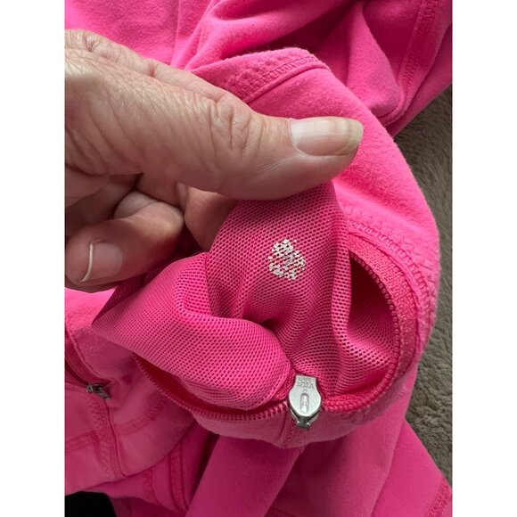 Lululemon Pink Define Zip-Up Jacket Womens Size 8 Cotton/Spandex Fitted Athleti - Picture 7 of 8